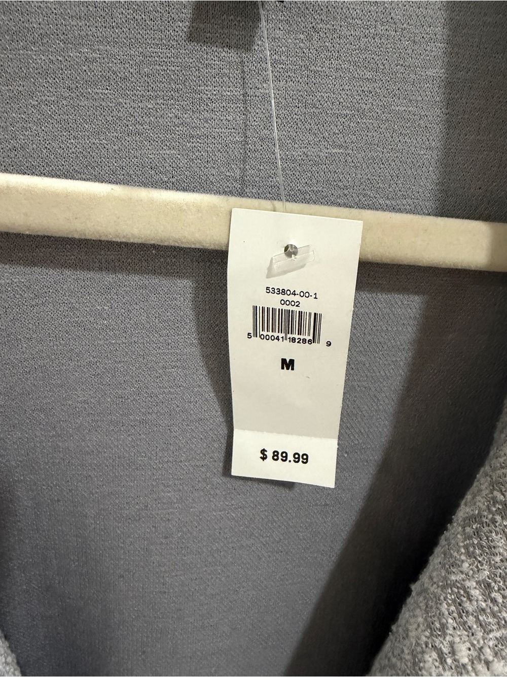 Banana Republic Light Gray Asymmetrical Zip Trench Coat - Picture 3 of 4